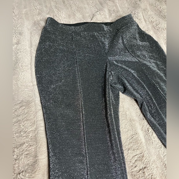 Worthington women’s silver glitter stretch pants. Size Medium - Picture 5 of 6